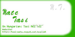 mate tasi business card